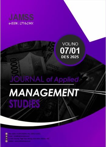 					View Vol. 7 No. 1 (2025): Journal of Applied Management Studies (JAMMS)
				